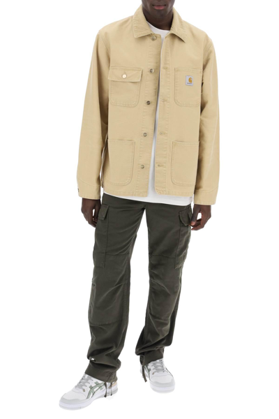 Shop Carhartt Michigan Cotton Jacket In Beige