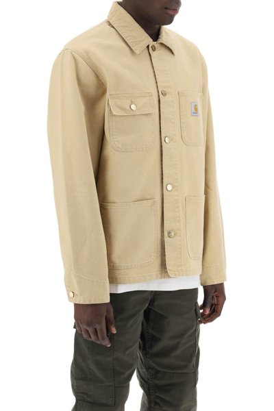 Shop Carhartt Michigan Cotton Jacket In Beige