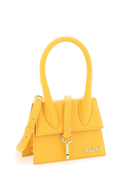 Shop Jacquemus Le Chiquito Moyen Bag In Orange