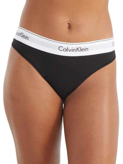 Shop Calvin Klein Women's Modern Cotton Bikini In Black