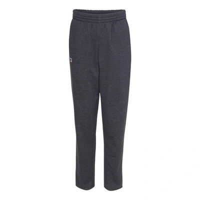 Shop Russell Athletic Cotton Rich Open-bottom Sweatpants In Grey