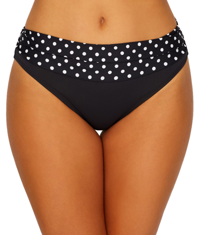 Sunsets Black Dot Unforgettable Bikini Bottom In Multi