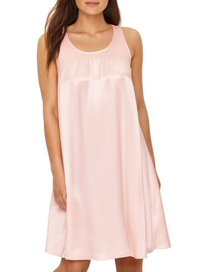 Shop Pj Harlow Women's Lindsay Satin Nightgown In Gold