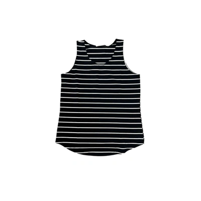 Shop Michelle Mae Women's Tiffany Tank Top In Black/white Stripes In Multi
