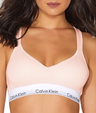 Shop Calvin Klein Women's Modern Cotton Padded Bralette In Multi