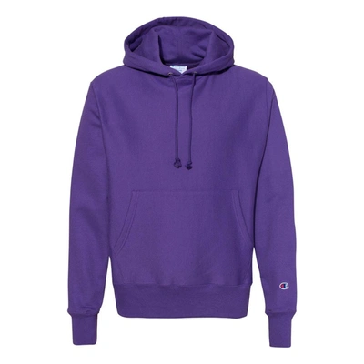 Shop Champion Reverse Weave Hooded Sweatshirt In Purple