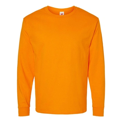Hanes Essential-t Long Sleeve T-shirt In White