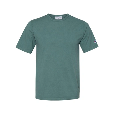 Shop Champion Garment-dyed T-shirt In Green