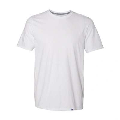 Shop Russell Athletic Essential 60/40 Performance T-shirt In White