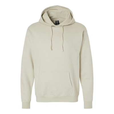 Shop Hanes Perfect Fleece Hooded Sweatshirt In Beige