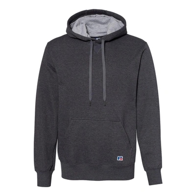 Shop Russell Athletic Cotton Rich Fleece Hooded Sweatshirt In Grey