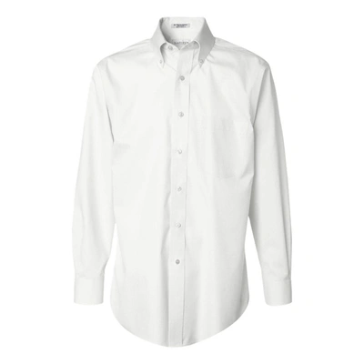 Shop Van Heusen Non-iron Pinpoint Oxford Shirt In White