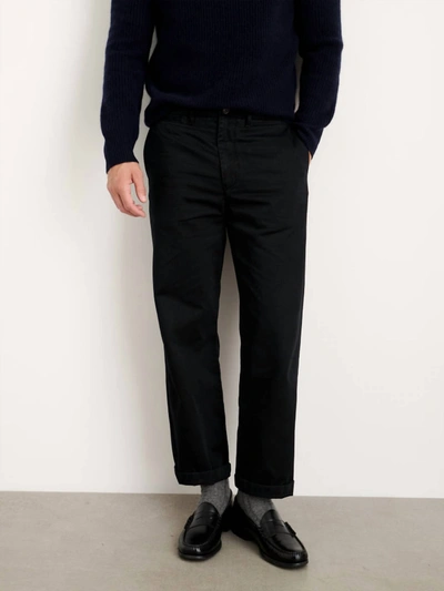 Shop Alex Mill Straight Leg Pant In Vintage Washed Chino In Washed Black