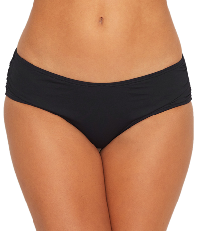 Shop Coco Reef Women's Classic Solid Shirred Bikini Bottom In Black