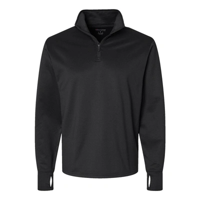 Shop Champion Sport Quarter-zip Pullover In Black