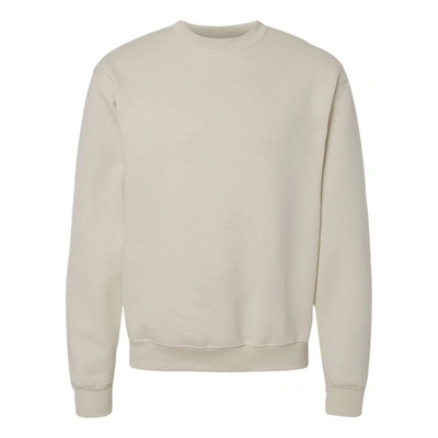 Champion Powerblend Crewneck Sweatshirt In Beige