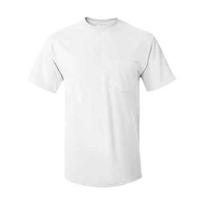 Shop Hanes Authentic Pocket T-shirt In White