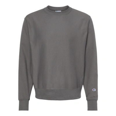 Shop Champion Reverse Weave Crewneck Sweatshirt In Black