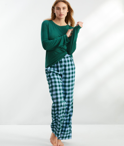 Shop Bare Women's The Cozy Brushed Cotton Pajama Pants In Multi