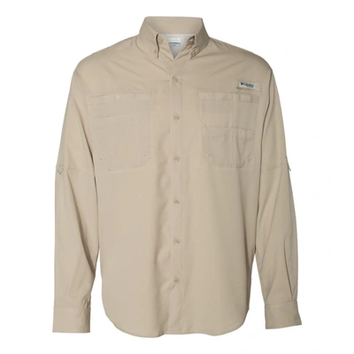 Columbia Pfg Tamiami Ii Long Sleeve Shirt In Black