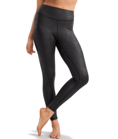 Shop Bare Women's Faux Leather High-waist Leggings In Black