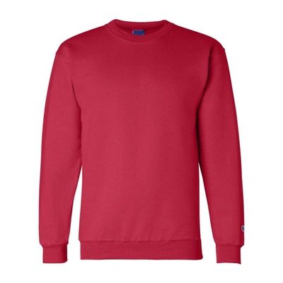 Champion Powerblend Crewneck Sweatshirt In Red