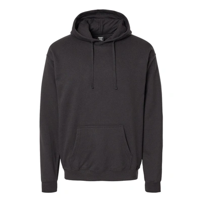 Shop Hanes Perfect Fleece Hooded Sweatshirt In Black