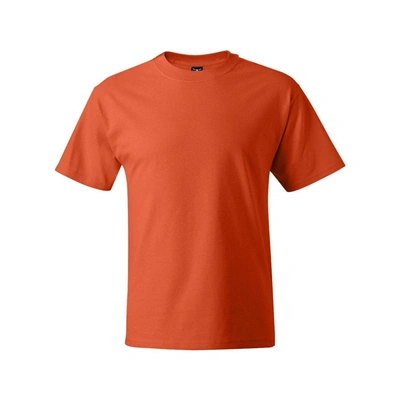 Shop Hanes Beefy-t T-shirt In Orange