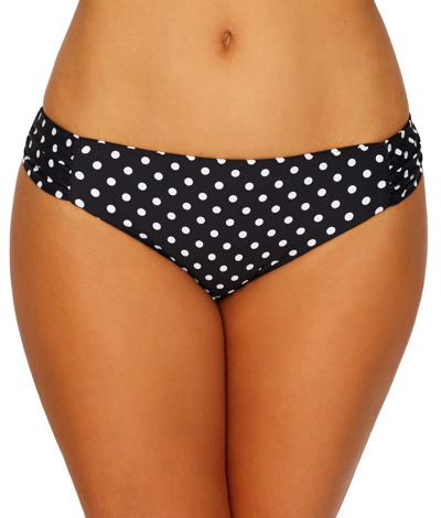 Shop Sunsets Women's Black Dot Femme Fatale Bikini Bottom In Multi