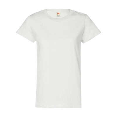 Shop Hanes Essential-t Womens T-shirt In White