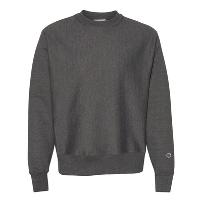Shop Champion Reverse Weave Crewneck Sweatshirt In Grey