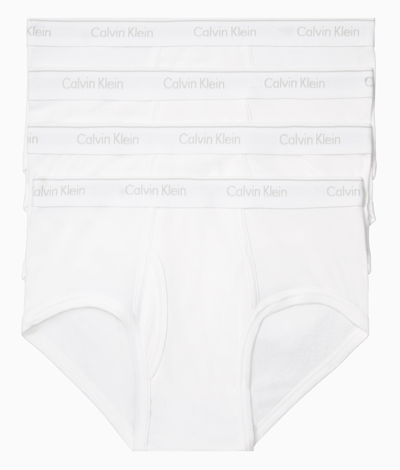 Shop Calvin Klein Men's Cotton Classic Brief 4-pack In White