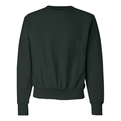 Shop Champion Reverse Weave Crewneck Sweatshirt In Green