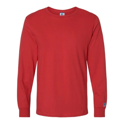 Russell Athletic Combed Ringspun Long Sleeve T-shirt In Multi