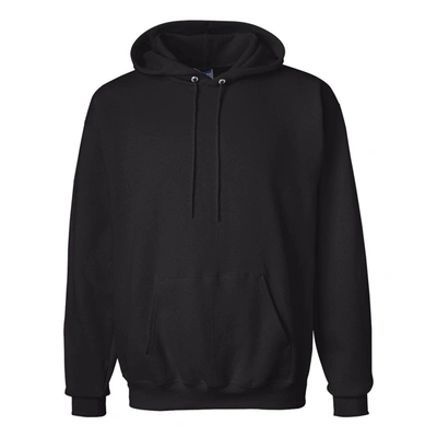 Shop Hanes Ultimate Cotton Hooded Sweatshirt In Black