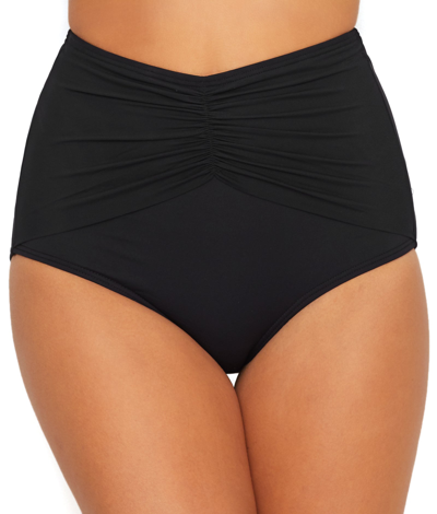 Shop Coco Reef Women's Classic Solid Diva High-waist Bikini Bottom In Black