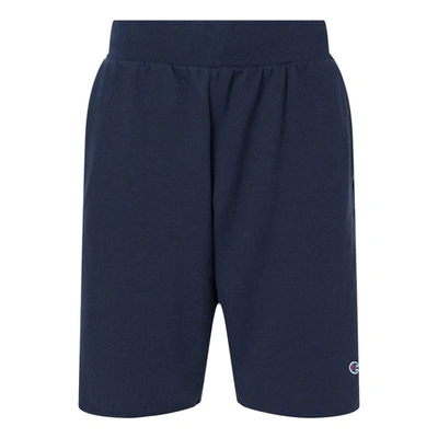 Shop Champion Reverse Weave Shorts In Blue