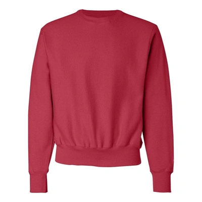 Champion Reverse Weave Crewneck Sweatshirt In Red