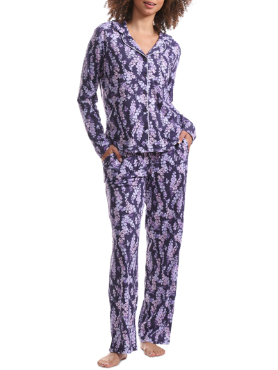 Shop Karen Neuburger Women's Girlfriend Knit Jersey Pajama Set In Multi