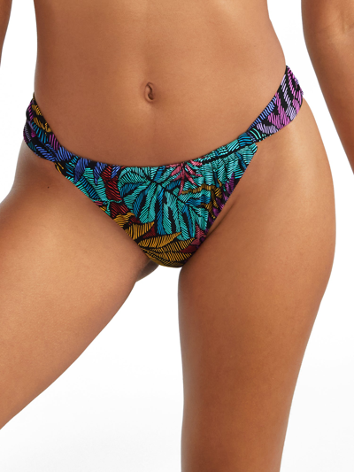 Shop Sunsets Women's Panama Palms Kylie Hipster Bikini Bottom In Multi