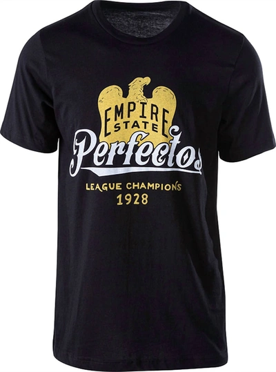 Shop Schott Men's Empire State Pefectos T-shirt In Black