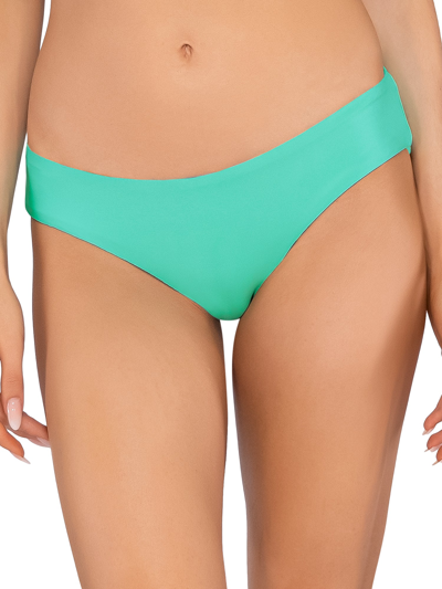 Shop Sunsets Women's Mint Alana Hipster Bikini Bottom In Green