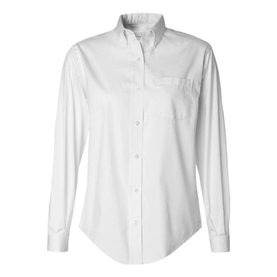 Shop Van Heusen Women's Pinpoint Oxford Shirt In White