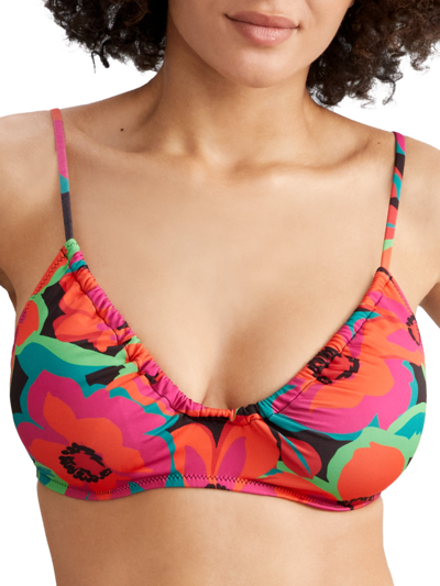 Shop Sanctuary Swim Women's Savage Gardener Underwire Bikini Top In Multi