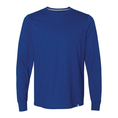 Russell Athletic Essential 60/40 Performance Long Sleeve T-shirt In Blue