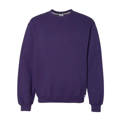 Shop Russell Athletic Dri Power Crewneck Sweatshirt In Purple