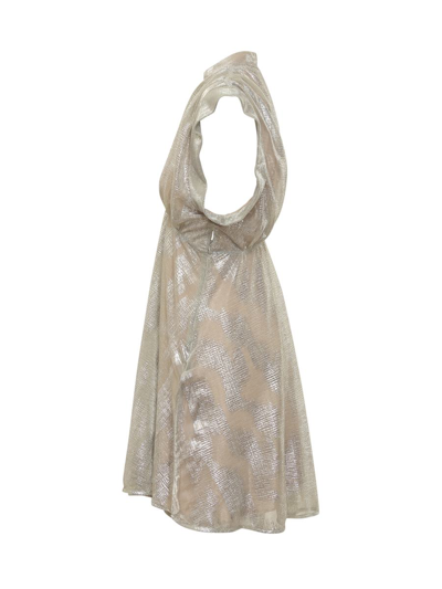 Shop Iro Brandi Dress In Silver