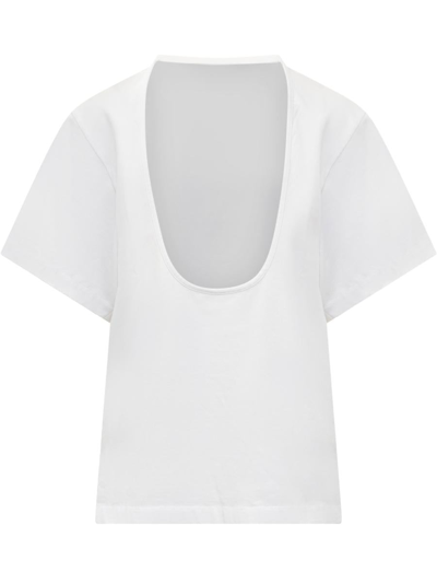 Shop Iro Edjy T-shirt In White