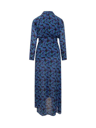 Shop Iro Nollie Dress In Blue