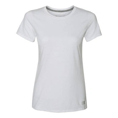 Shop Russell Athletic Women's Essential 60/40 Performance T-shirt In White